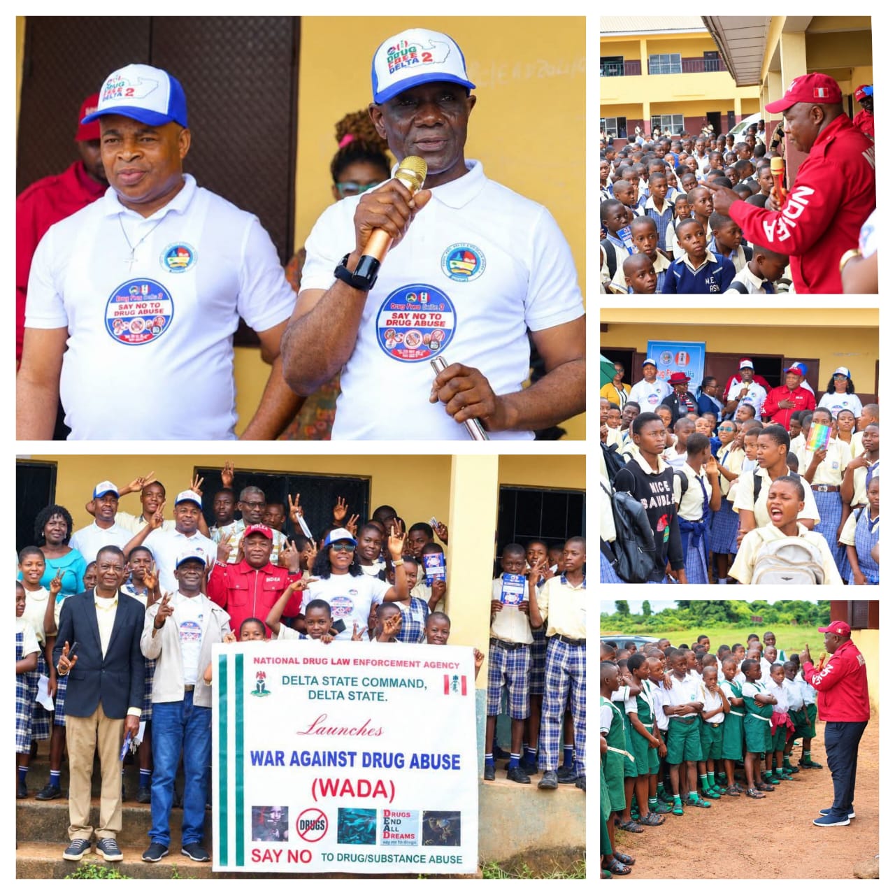 Students participate in Drug-Free Delta anti-drug sensitisation campaign in Delta State